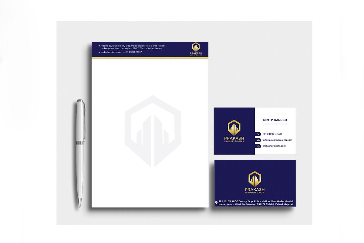 Prakash Land Developers Letter Head And Visiting Cards by Brandniti5 Prakash Land Developers Letter Head And Visiting Cards by Brandniti5