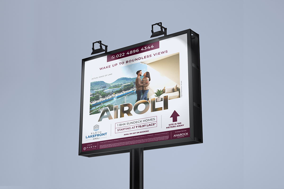 Parth Lakefront Hoarding By Brandniti5 Parth Lakefront Hoarding By Brandniti5