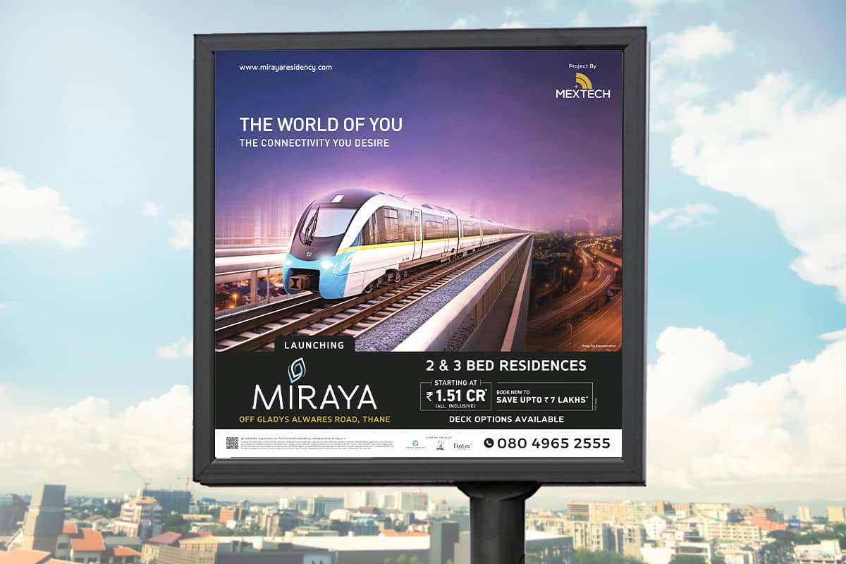 Mextech Miraya Launch Hoarding By Brandniti5 Mextech Miraya Launch Hoarding By Brandniti5