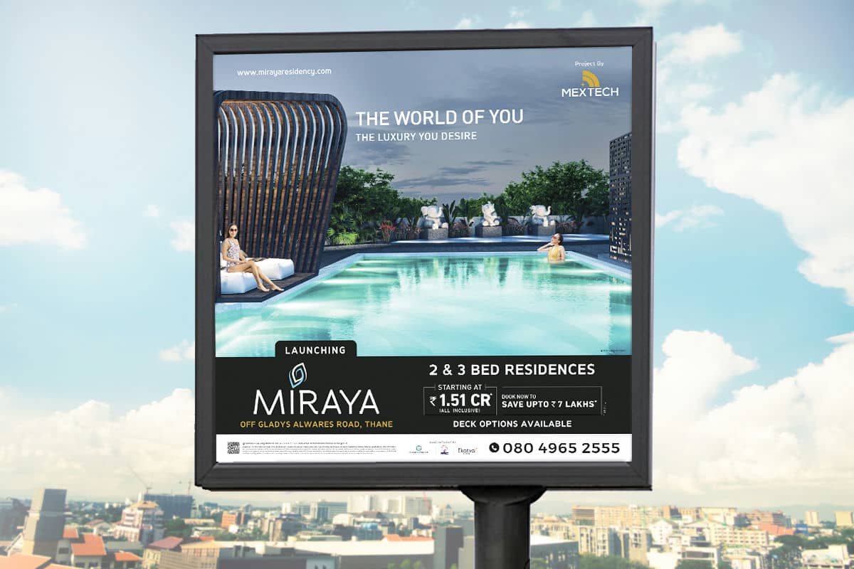 Mextech Miraya Launch Hoarding By Brandniti5 Mextech Miraya Launch Hoarding By Brandniti5