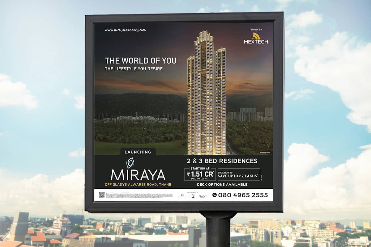 Mextech Miraya Launch Hoarding By Brandniti5 Mextech Miraya Launch Hoarding By Brandniti5